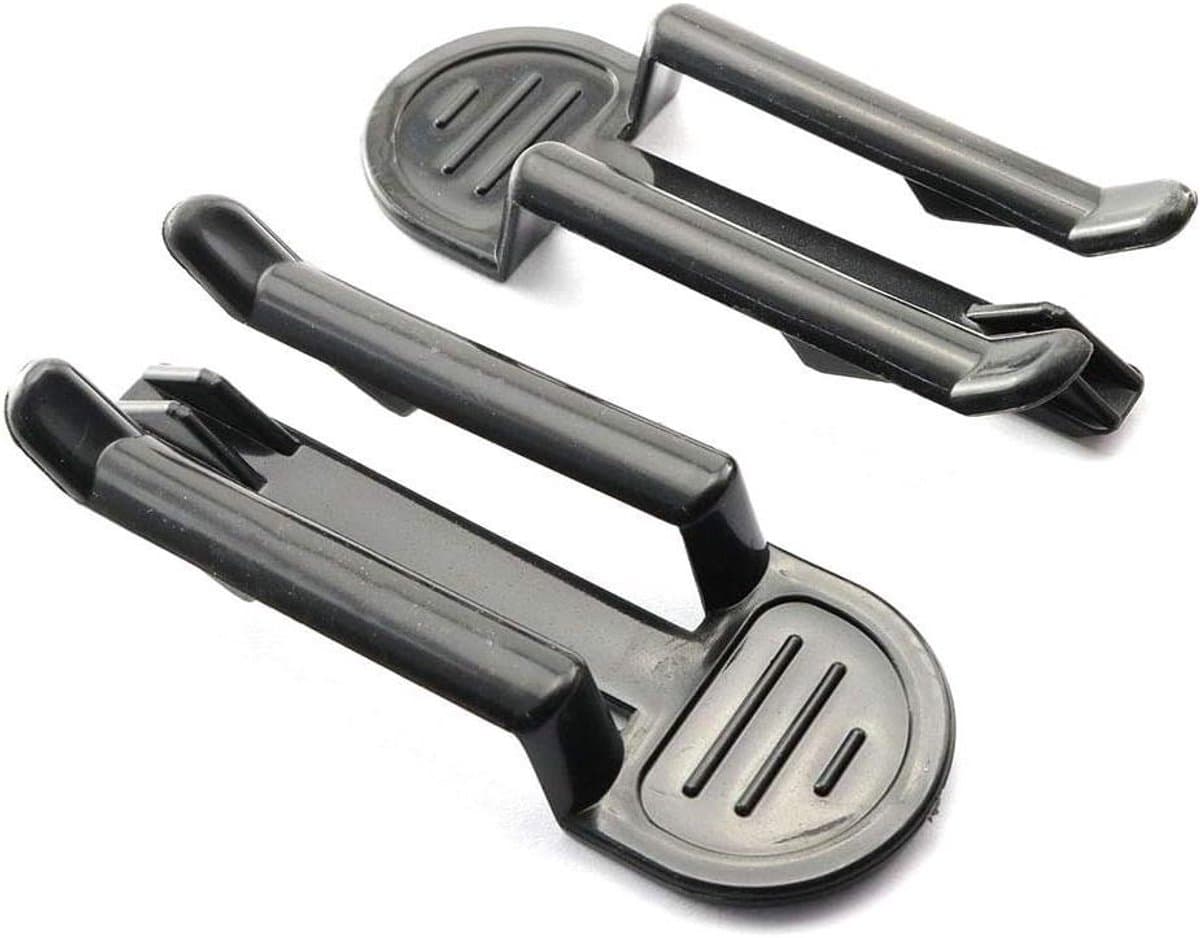 Prullenbak Bag Clips - Vuilniszak Klemmen - Afval Beheren - Anti-Glij Ontwerp - 8 x 3.2 cm - Zwart — afbeelding 1