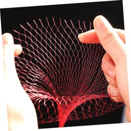 Fruitnetzakken - Opbergzakken Groente - Fruit Bewaren - Sterke Elasticiteit - 35 cm - Rood — thumbnail 2