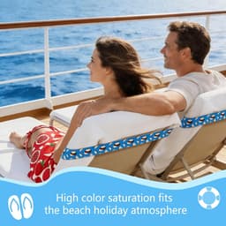 4 stuks rekbare handdoekbanden, ultralicht en compact, elastische strandhanddoekhouder, band voor lounge, strand, zwembad, stoelen, handdoekhouder, elastisch, strandaccessoires voor de zomer — thumbnail 4