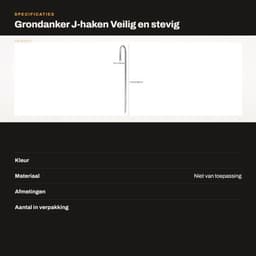 Grondanker Verzinkt Staal - 8 Stuks - J-vormige Haringen - Tuinharingen - Camping - Outdoor Activiteiten - Geschikt voor Diverse Bodems - Tentharing — thumbnail 3