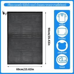 Waszakken 70 x 90 cm - Grote wasnetten met trekkoord - Herbruikbaar voor kleding en beddengoed - ShopVlot — thumbnail 3