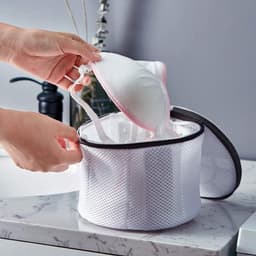 SnelShoppen - Flintronic Waszak Set van 3 - Mesh Waszakken voor Kleding, Ondergoed, Babykleding, Zwart, Herbruikbaar met Rits, Bescherming tegen Schad — thumbnail 4