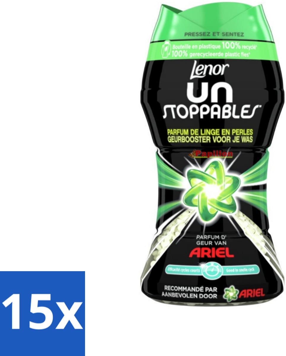 15 x Lenor Unstoppables - Geurbooster - Parfum van Ariel - 11 Wasbeurten - Geurbooster - Wasgeur - Frisheid - Parfum - Wasgoed — afbeelding 1