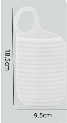 Dailygoods- Mini-assen 2 Stuks - Draagbaar Wasbord - Antislip - Voor Reizen - Slaapzaal - Wit - Duurzaam Materiaal - Wasplank — thumbnail 4