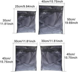 Dailygoods- Wasnet - 4 Stuks - Waszak met Ritssluiting - Waszakken voor Wasgoed - Mesh-Waszak - Polyester - Draagbaar voor Reis — thumbnail 3