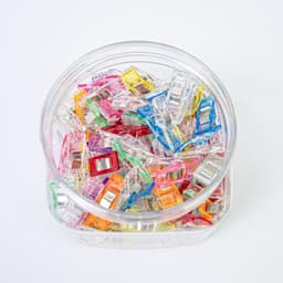 Naaiklemmen Set - Stoffen Clips - Handwerk Projecten - 76 Delige Kit - Handige Pot - Geruite Stijl — thumbnail 3