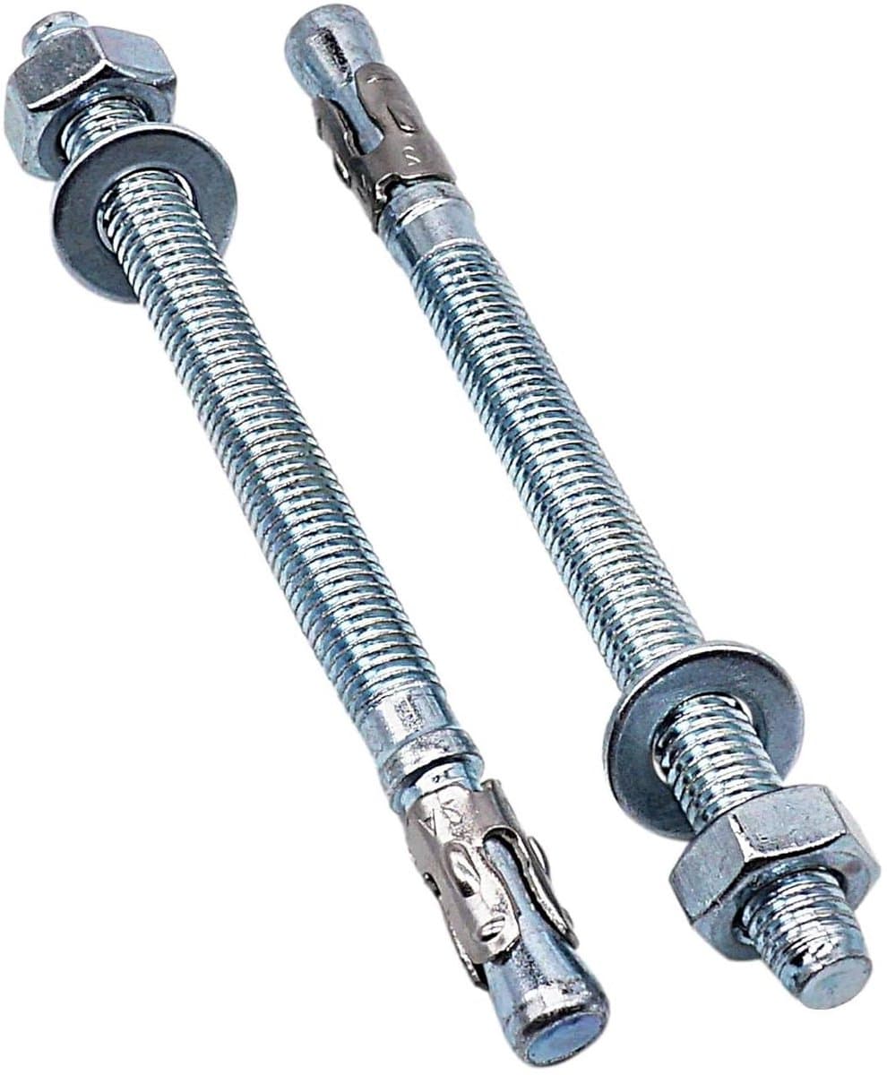 Wedge Anchors - Metaalpluggen Ankerbouten - Bevestigen in Beton - Gegalvaniseerd Staal - M10 x 130 mm - Zilverkleurig — afbeelding 1