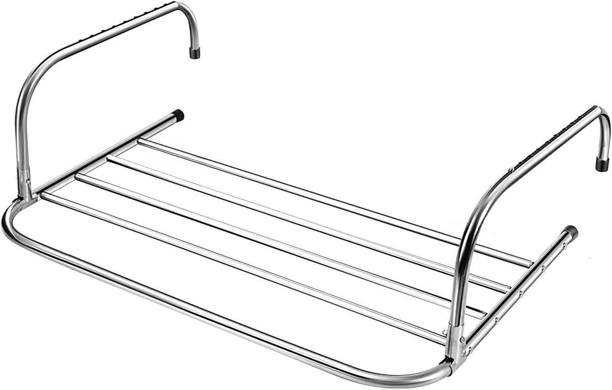 Vouwbare RVS Wasmand voor Radiator en Balkon | Droogrek voor Sokken, Schoenen en Kleding (40cm) — afbeelding 1