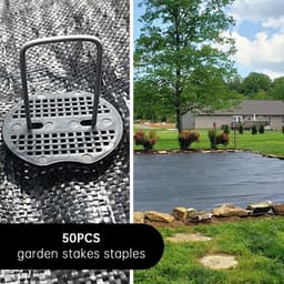 Dailygoods- Grondankers Antiroest - 50 Stuks - Bevestigingsankers Tuin - U-vormig - Staal met Verzinkte Behandeling - Geschikt voor Onkruiddoek - Tuinankers — thumbnail 5