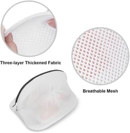 Dailygoods - Waszak voor Schoenen - 2-delige Mesh Waszak - Bescherming en Duurzaam - Schoenen Bewaren - Wasbescherming - Handig voor Wassen - Geschikt... — thumbnail 3