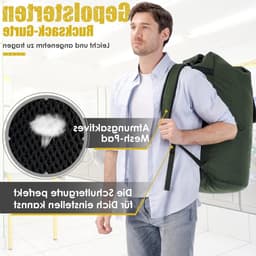 Grote Vuilwaszak XXL 115 Liter, Vouwbare Opbergtas voor Kleding, Ideaal voor Reizen en Thuisgebruik, Met 2 Verstelbare Schouderbanden — thumbnail 4