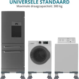 Dailygoods- Standaard Zware Kwaliteit - Aanpasbare Standaard - Platform voor Witgoed - Ergonomisch - Antislip Voetjes - Ventilatie Verbeterend - Witgoedstandaard — thumbnail 2