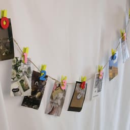 Houten Wasknijpers - Decoratieve Klemmen - Foto's Ophangen - Natuurlijk Materiaal - 20 Stuks - Meerkleurig — thumbnail 3