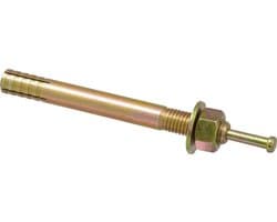 Boutankers - Betonankers - Vastzetten in beton - Gelijk aan gatgrootte - 6 inch - Geel dichromaat