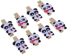 Mini Houten Wasknijpers - Fotoclips Paperclips - Decoratie Handwerk - Natuurlijk Hout - 3.5 cm - Multicolor — thumbnail 1