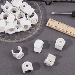 Tv-lade vervangende clips - 1-inch U-haak - PVC waterpijpklemmen - Talon-klemmen - Pijpondersteuning - Geschikt voor 19 mm OD-pijp - Plastic socket om overeenkomstige buizen te repareren (20 pakken) — thumbnail 5