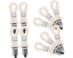 Handdoek Clips - Wasknijpers Hangers - Handdoeken Ophangen - Met Ophangtouw - 10 cm - Diverse Kleuren
