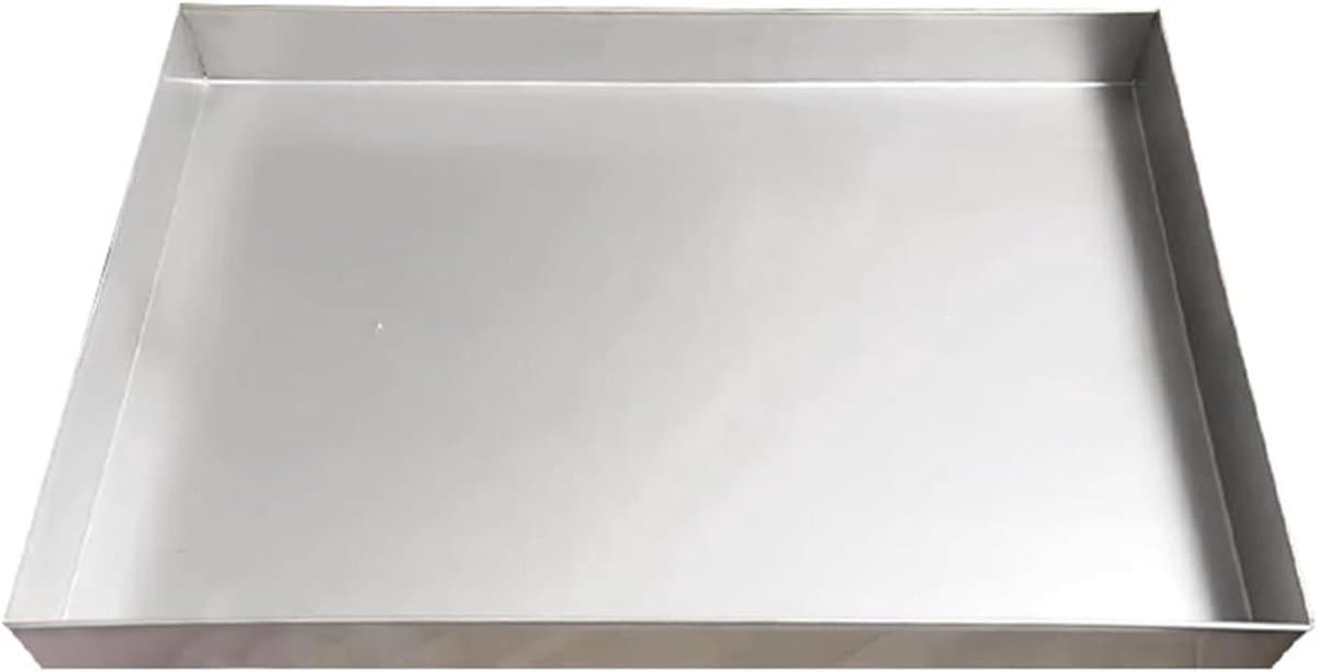 Wasmachine Opvangbak - Lekbak Roestvrij Staal - Waterschade Voorkomen - Roestvrij Staal 304/201 - 60x60 cm - Zilverkleurig — afbeelding 1