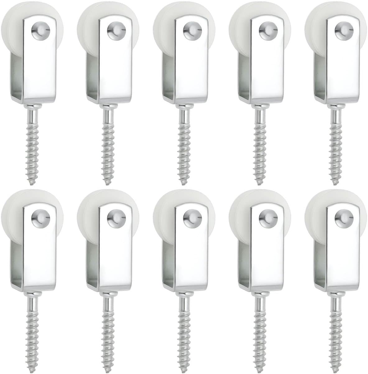 Byshayne- Katrollen 25mm - Nylon Katrollen - Takel voor Binnen - Opknoping - Compacte Montage 38x6mm - Slijtvast en Ruimtebesparend - Waslijnkatrollen — afbeelding 1