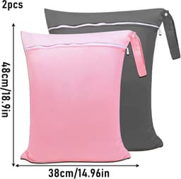 Dailygoods- Waszak Groot - 2 Stuks - Waterdicht - Opvouwbaar — thumbnail 3