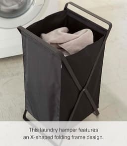 Zwarte Toren Wasmand - Opvouwbaar - Groot formaat — thumbnail 5
