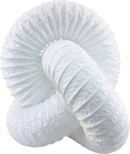 Starx Afvoerslang Flexibel - Diameter 125 mm - Lengte 3 Meter - Vervaardigd uit Kunststof - Kleur Wit - Geschikt voor Ventilatie en Afvoer - Inclusief 2 Jaar Garantie — thumbnail 1