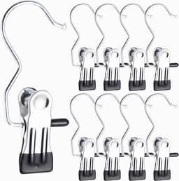 Goodivery ® Set van 24 Stevige Metalen Hangclip Haken met 360 Graden Rotatie voor Diverse Kledingstukken — thumbnail 2