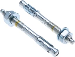 Betonanker Heavy-Duty - Wiganker Schroefbout - Zware Bevestiging - Gegalvaniseerd Expansiekegel - 8mm x 135mm - Zilverkleurig — thumbnail 1