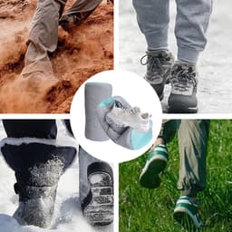 Schoenpoetszakken - Waszak Schoenen - Schoenenzak met Ritssluiting - Grijs - 2 Stuks — thumbnail 3
