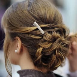 Set van 100 kleine zilveren eendenbek haarspeldjes en clips voor vrouwen en meisjes — thumbnail 5