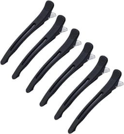 6 Professionele Haarclips voor het Verdelen en Stylen van Haar - Zwarte Klemmen — thumbnail 1