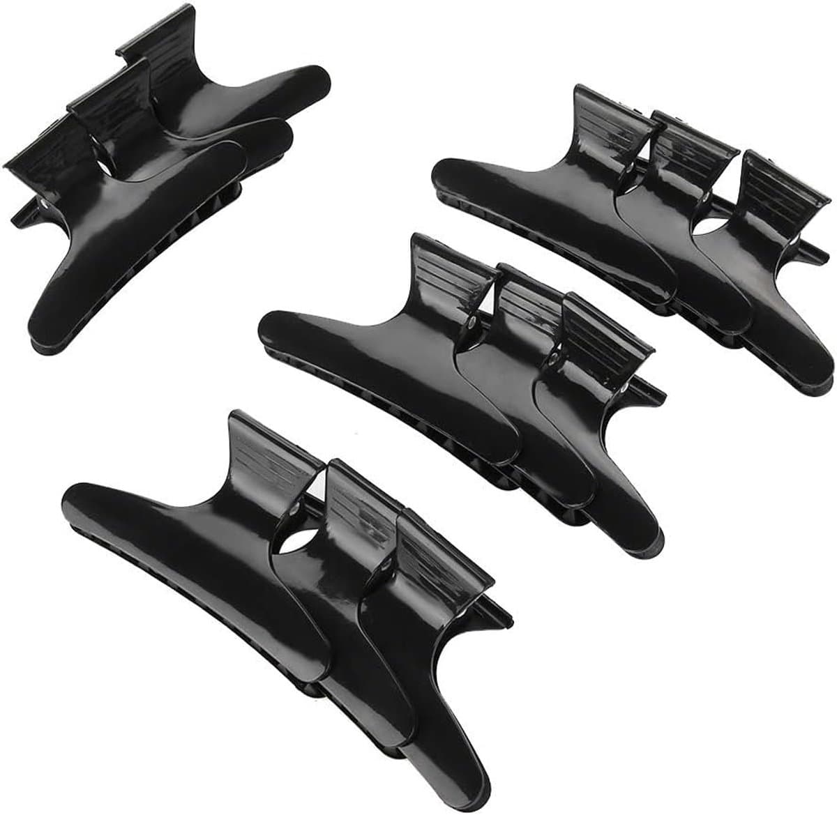 12 Stuks Professionele Haarclips voor Kappers en Thuis - Anti-Slip Klemmen voor Styling — afbeelding 1