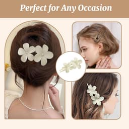 8x Grote Platte Haarspelden voor Dames – Antislip Eendensnavel Clips — thumbnail 4