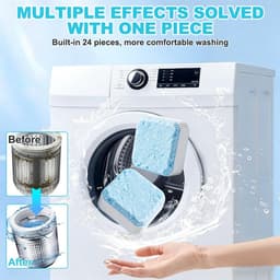 Wasmachine Reiniger Tabs - Dieptereiniging Tabs - Geur en Kalk Verwijderen - Extra Sterk Formule - 48 Stuks — thumbnail 4