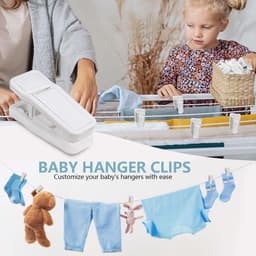 Witte kunststof wasknijpers voor babykleding - 40 stuks — thumbnail 3