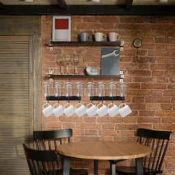 Droogrek voor drinkflessen en deksels - Muur droogrek voor waterflessen - Keukendroogrek zwaar - Waterfleshouder tumbler - Glazen opbergstandaard - Keuken thuis - Zwart — thumbnail 3