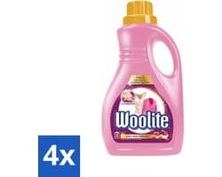 4 x Woolite Delicate - Vloeibaar Wasmiddel - Met Keratine - Wol, Zijde & Fijne Was - 25 Wasbeurten - 1,5L - Wolwasmiddel - Zijdewasmiddel - Delicate Was - Wasmiddel Voor Fijne Stoffen - Wasmiddel Voor Lingerie