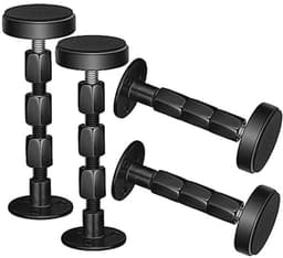 4 Stuks Zwarte Hoofdeinde Stabilisatoren - Verstelbare Anti-Shake Tools voor Bed Frame — thumbnail 1