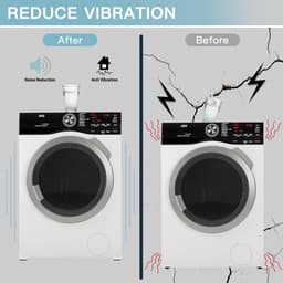 Set van 4 Verhogers voor Wasmachine, Droger en Meubels - Anti-Vibratie Voeten (1-Laags 4cm) — thumbnail 2
