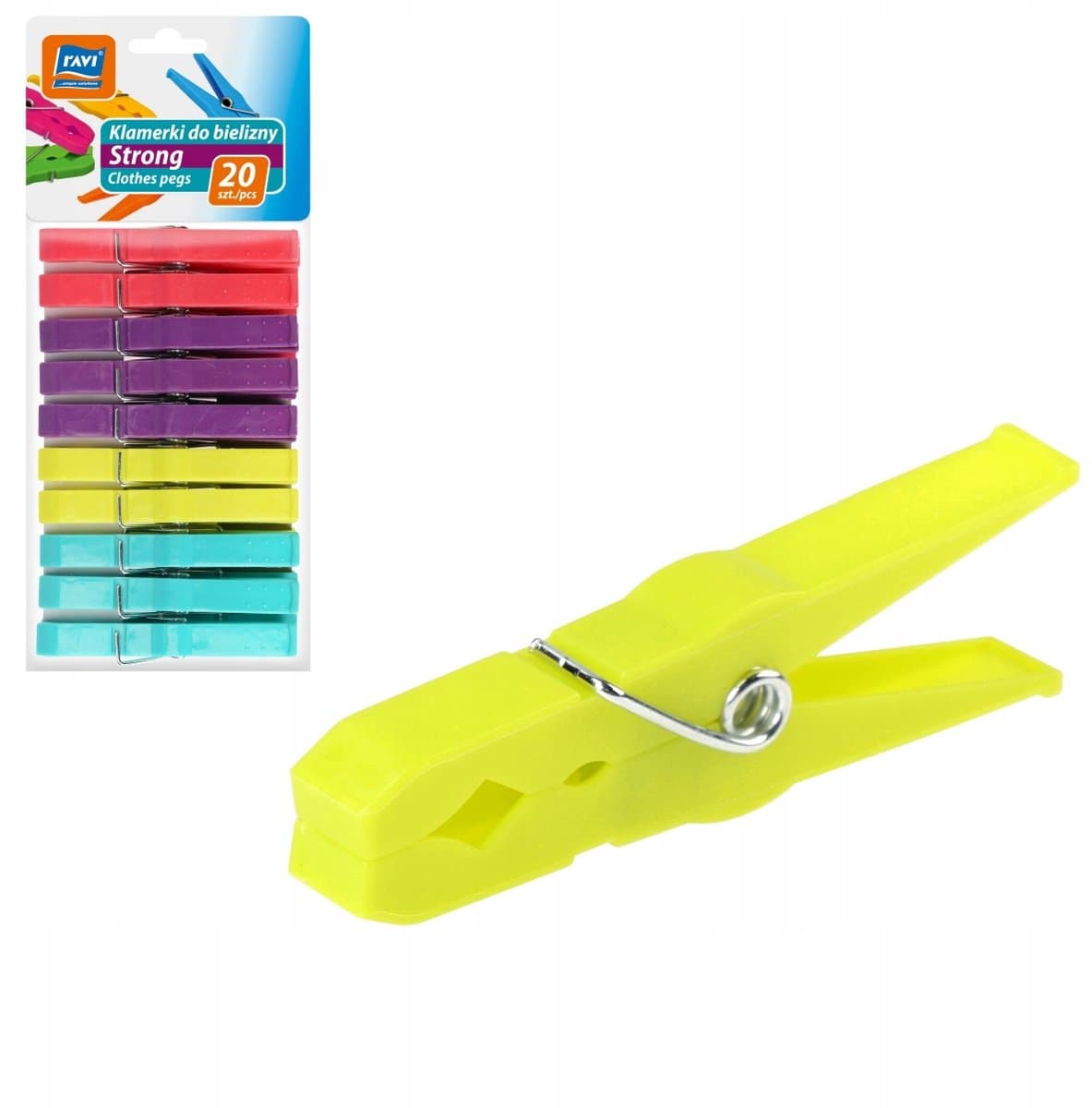 RAVI Serie - Klamerki - Sterk - 20 stuks - Multicolor — afbeelding 1
