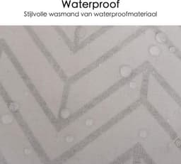 Wasmand Opvouwbaar - Opbergzak - 60L - Waterproof - Zwart/wit - Opvouwbare Wasszak — thumbnail 5