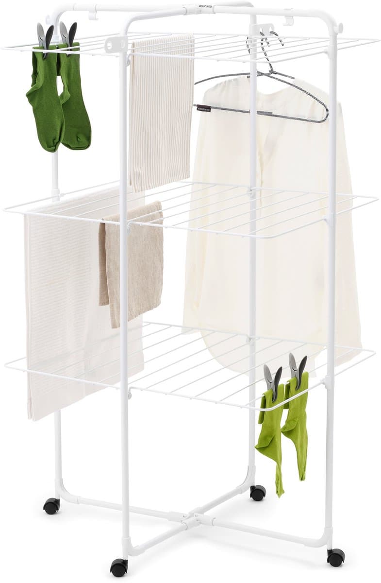 Brabantia HangOn Droogtoren - 23 m - Inklapbaar Wasrek - White — afbeelding 1
