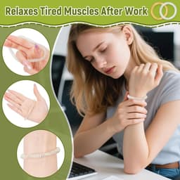 Inovra Plus - Magnetische acupressuur set voor acupressuurmassage - 4 stuks ballen, 10 ringen, 4 armbanden, 2 clips, 1 vingermassageroller - Metaal massageringen en egelbal - Ontspanning en verlichting van pijn — thumbnail 2