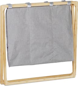 wasmand met 3 vakken - inklapbaar - 3 x 28 l - 57,5 x 69 x 38 cm - groot — thumbnail 3