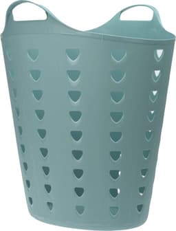 Excellent Houseware Flexibele wasmand - 2x - groen - 60 liter - kunststof - 47 x 50 cm — thumbnail 2