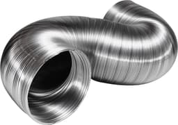 Dparts 120mm aluminium luchtafvoerslang - 1,5 meter - hittebestendig tot 250 °C - flexibel afzuigkap wasdroger lucht afvoer slang - flexibele ventilatieslang buis — thumbnail 1