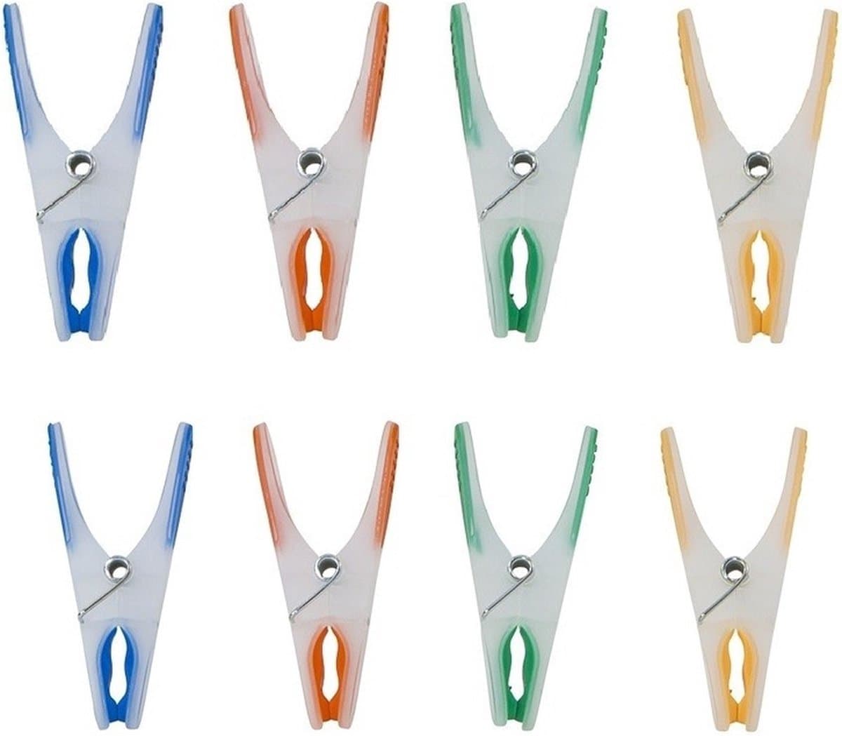 Wasknijpers in verschillende kleuren met sotfgrip - 72x stuks - was ophangen - knijpers — afbeelding 1