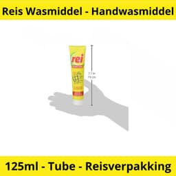Reis Wasmiddel - Handwasmiddel - Tube 125ml - Reiswasmiddel voor vakantie - Travel - Reisverpakking - Handwas — thumbnail 2