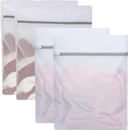 Waszakken voor Wasmachine - Wit - 50 x 60 cm - Herbruikbare Wasnetten met Ritssluiting - Voor Fijne Was en Ondergoed — thumbnail 1