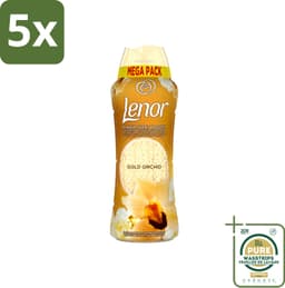 5 x Lenor – Geurparels – Gouden Orchidee – 570 g - Wasstrips - Geurparel - Wasgeur - Orchidee - Vanille - Wasgeurparfum — thumbnail 1